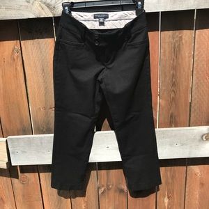 Banana Republic Black Sloan Fit Capri Slacks
